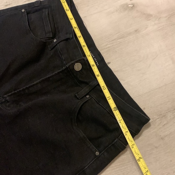 Risen‎ jeans black distressed bling bling size 13/31 high waisted raw ham party - Picture 9 of 16